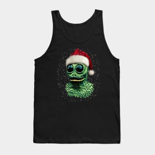 Christmas Sleestak in Santa Hat by HomeStudio Tank Top